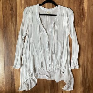 Oneill White Button Down Tunic